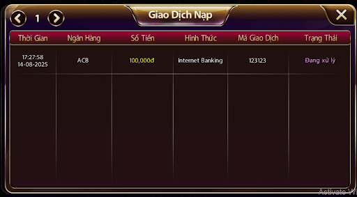 Nạp tiền vào game sun win bằng thẻ cào.